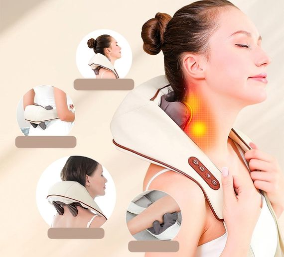 Роликовый массажер для шеи и спины, USB, MASSAGER XL-653 / Электрический массажер | Зображення 2