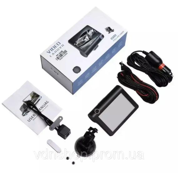 Автомобільний реєстратор 1080P FHD РК-екран 3 камера заднього огляду 170 | Зображення 2