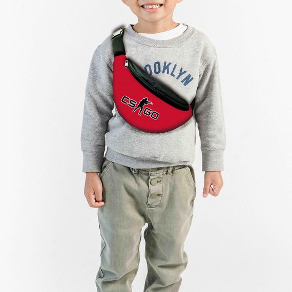 Сумка-бананка GC-GO "Counter-Strike Global Offensive" с  принтом ,32х15см,детская,молодежная (00043)