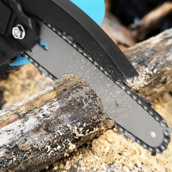 Акумуляторна ланцюгова пила в кейсі + 2 акумулятори 48В / Ручна міні пила для саду / Бездротова електропила | Зображення 5