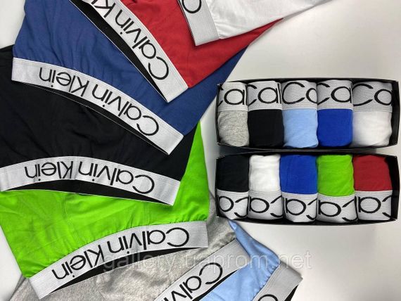 Подарунковий набір чоловічих трусів Calvin Klein Steel 45 в коробці - ціна поштучно  - розмір M | Зображення 7