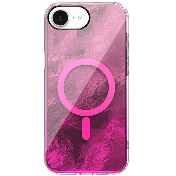 Чохол TPU Shiny Mountain (MagFit) для Apple iPhone 16e (6.1") Pink