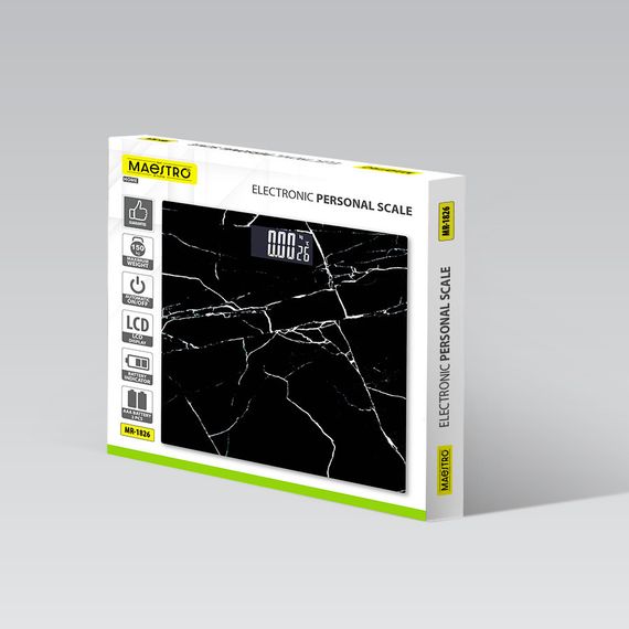 Весы напольные электронные стеклянные Maestro MR-1826 до 150 кг с высокой точностью | Зображення 5