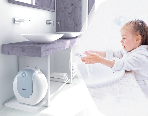 Водонагрівач Tesy Bilight Compact 10U GCU 1020 L52 RC 2 кВт, "мокрий" ТЕН, 10 л, циліндричний, вертикальний, під мийкою, білий (304142) | Зображення 1