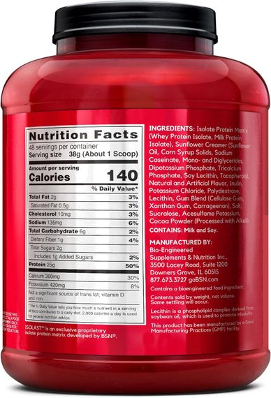 Протеїн BSN Syntha-6 Isolate 1.8 kg (PEANUT BUTTER COOKIE) | Зображення 2