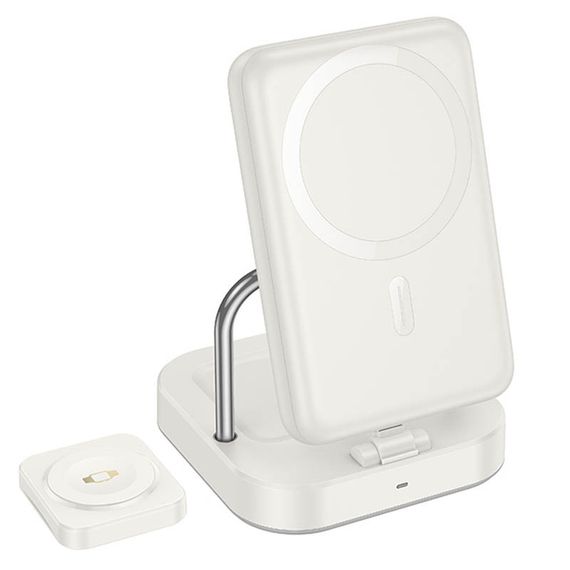 БЗУ Hoco CQ16 Astute 4in1 + Power Bank PD20W 10000 mAh Milky White