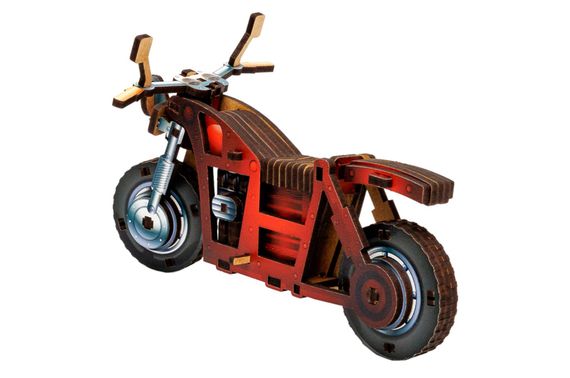 Конструктор дерев'яний Puz-00961"Turbo Bike" в кульку PuzzleOK | Зображення 5