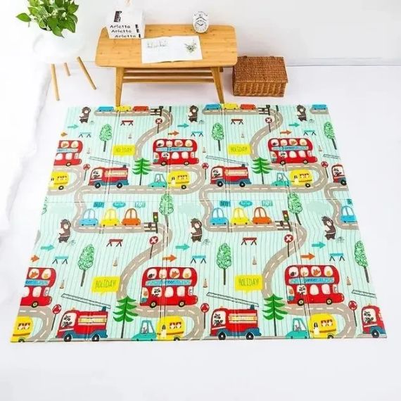 Дитячий двосторонній термо килимок 180*200 в сумці | Зображення 3