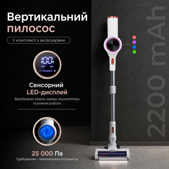 Пилосос вертикальний Adler AD 7079 акумуляторний з HEPA 13 та LED щіткою | Зображення 7