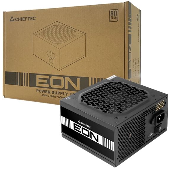БЖ 500W Chieftec EON ZPU-500S, 120 mm, 80 Plus, Retail Box | Зображення 1