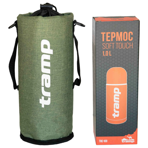 Термочохол для термоса Tramp Soft Touch 1,0 л , Оливковий | Зображення 1