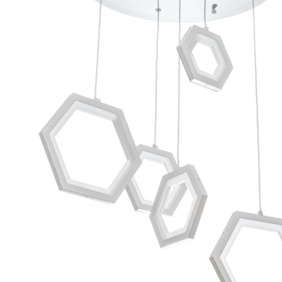 Светильник потолочный подвесной светодиодный для холла BR-936S/44W LED WH | Зображення 7