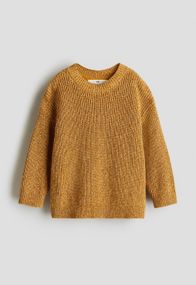 Дитячий в'язаний светр для хлопчика H&M 92 см Гірчичний (25101507A)