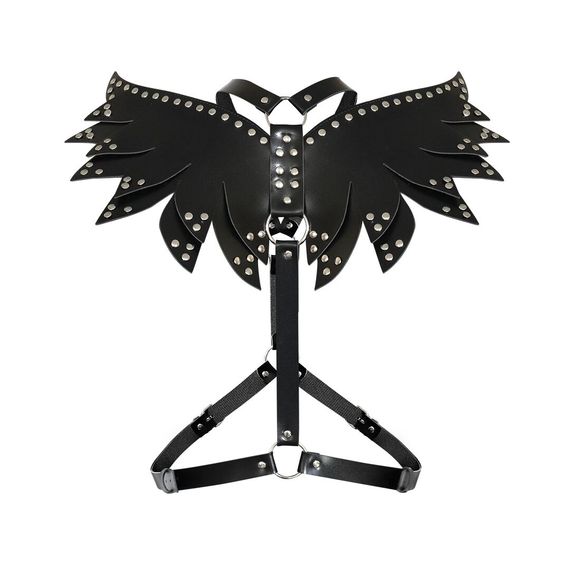Жіноча портупея Art of Sex - Wings чорна L-2XL, екошкіра | Зображення 3