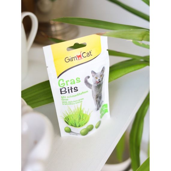 Лакомство для кошек витаминизированное с травой GimCat GrasBits, 40 гр | Зображення 3