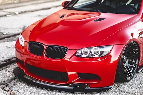 Накладка на передній бампер Lip GT4-Style (для M3, Карбон) для BMW 3 серія E-90/91/92/93 2005-2011 рр | Зображення 4
