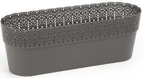 Горщик Белла 300 овальний 82-антрацит 688