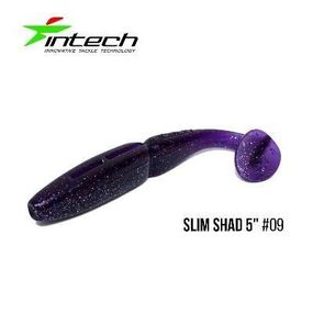 Силіконова приманка, Їстівний силікон Intech Інтеч Slim Shad 5" 5 шт #09