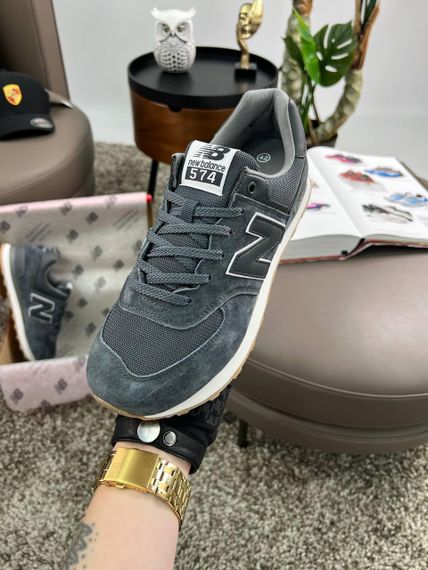 Мужские кроссовки New 574 Dark Grey White Динаміка твого стилю весна / літо / осінь A4178 43 27.5 см | Зображення 5