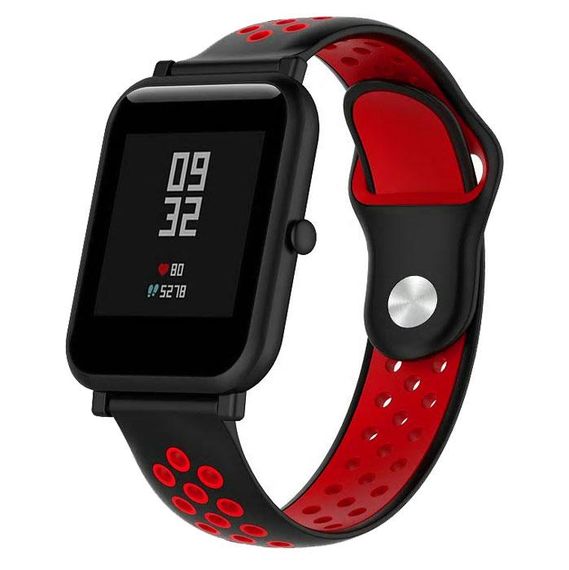 Спортивный ремешок Primo Perfor Sport для часов Xiaomi Amazfit Bip/Bip Lite/Amazfit Bip GTS - Black&Red