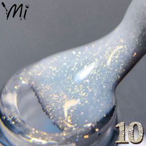 Жидкий полигель Мі OPAL #10 голубой с шиммером 8мл