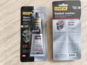 Герметик прокладок силіконовий високотемпературний чорний 85 г UNIFIX