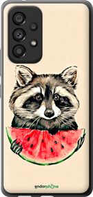 Чохол на Samsung Galaxy A53 A536E Єнотик з кавуном "4605u-2585-2448"