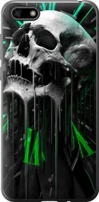 Чехол на Huawei Honor 7A Череп-часы "4100u-1805-17620"