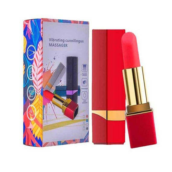 Вібратор для клітора "Помада" 10 режимів USB чорний | Зображення 1