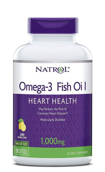 Риб&#039;ячий жир в капсулах, Omega-3 Fish Oil, Natrol, 1000 мг, 150 капсул