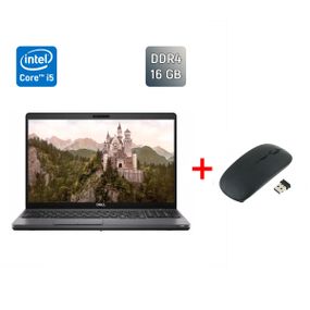 Ультрабук Dell Latitude 5501 / 15.6" (1920x1080) IPS / Intel Core i5-9400H (4 (8) ядра по 2.5 - 4.3 GHz) / 16 GB DDR4 / 512 GB SSD / Intel UHD Graphics 630 / HDMI / WebCam / Windows 10 б/в + Подарунок Бездротова миша / USB