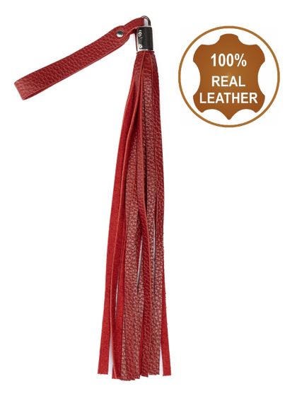 Флогер з натуральної шкіри Flirty Soft Leather - Red, BM-00025 sexstyle
