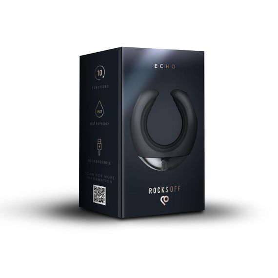 Мини-мастурбатор Rocks Off Echo, 10 режимов вибрации, до 8 часов работы Sex Aura | Зображення 8