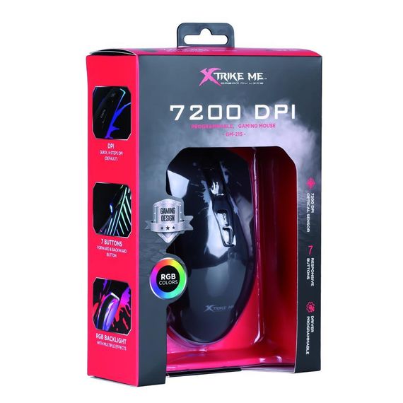 Мишка Xtrike ME GM-215 RGB-LED USB Black (GM-215) | Зображення 2