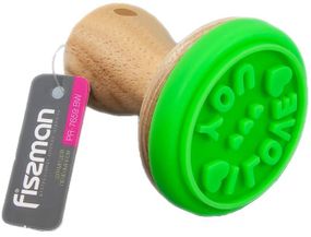 Штамп Fissman для печива "I Love You" Ø6см з дерев'яною ручкою