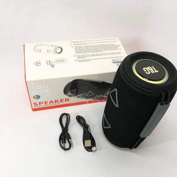 Bluetooth-колонка TG657 з RGB підсвічуванням 1500 mAh. UR-625 Колір: чорний | Зображення 6