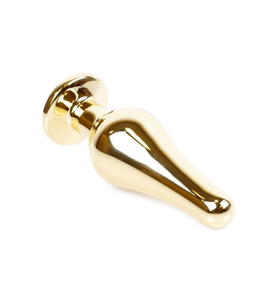 Анальная пробка - Jewellery Gold BUTT PLUG- Clear sexstyle | Зображення 2