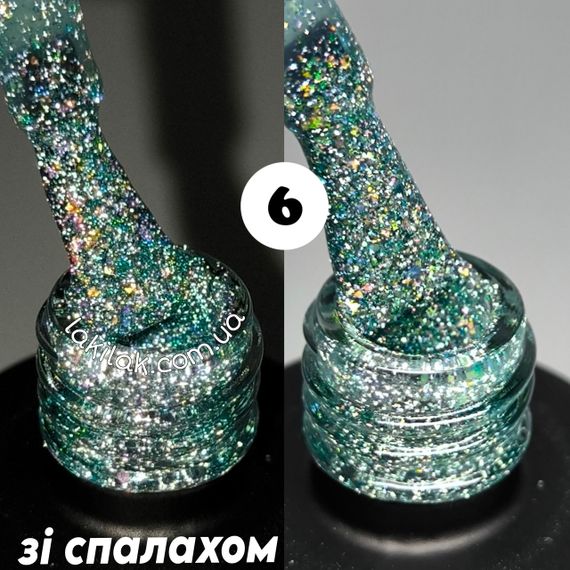 Світловідбивний гель-лак Bee Nails Disco Glitter KD06 8мл