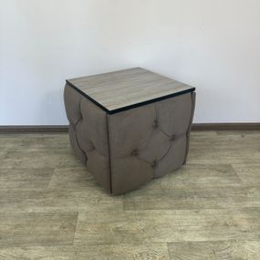 Пуф (transformer) 5в1 Остін-1 зі столиком велюр коричневий/дуб платиновий 1-2-9005