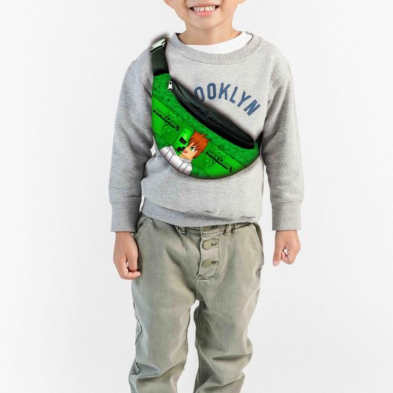 Набор детский Майнкрафт Крипер"Minecraft" рюкзак 36х27см сумка-бананка,кружка с принтом для мальчика (01663) | Зображення 2