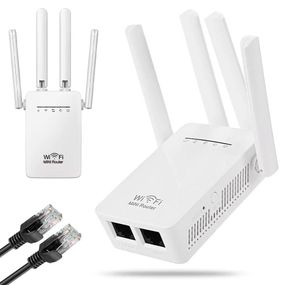 Бездротовий WiFi репітер на 4 антени, 300 Mbps, PIX-LINK LV WR09 / Підсилювач WiFi сигналу для дому / Ретранслятор