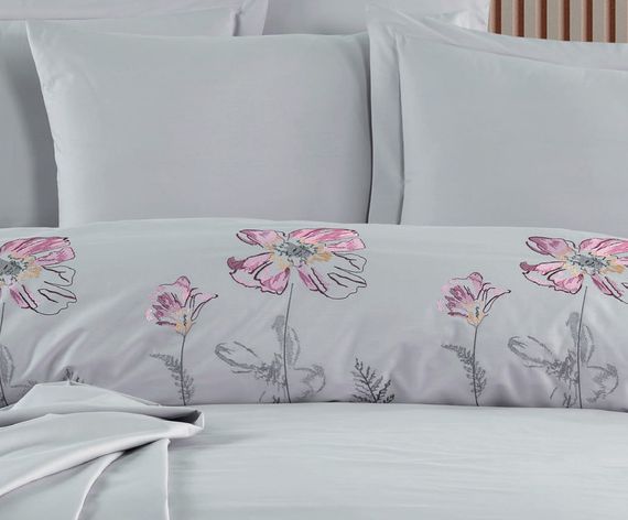 Постільна білизна Maribor Elegance Poplin 200 х 220 см Glory Gri | Зображення 1