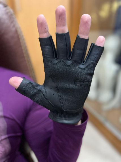 Рукавички тактичні шкіряні без пальців TACTIGEAR PS-8801 Patrol Black L | Зображення 8