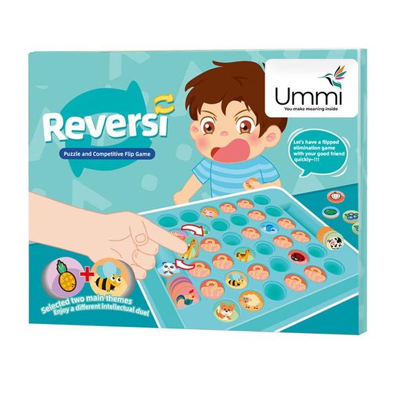 Настольная интерактивная игра Ummi 934 Reversi with a flip and elimination Colorful | Зображення 5