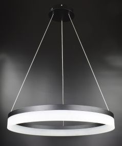 Люстра світлодіодна підвісна LED світильник для квартири на стелю лед 26751 Чорний 35-160х60х60 см.