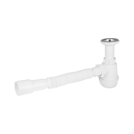 Сифон для кухонной мойки Lidz (WHI) 60 05 M001 00 (выход 50 мм)