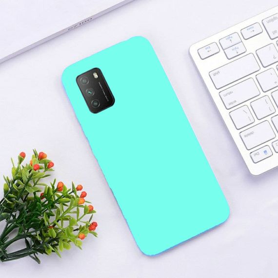 Чохол Candy Silicone для Poco M3 колір Бірюзовий | Зображення 2