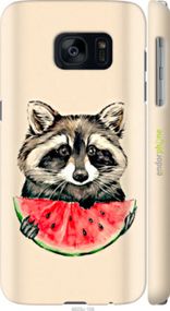 Чохол на Samsung Galaxy S7 G930F Єнотик з кавуном "4605m-106-2448"