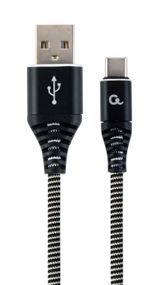 Кабель Cablexpert CC-USB2B-AMCM-2M-BW, USB 2.0 A-тато/Type-C тато, 2,0 м.