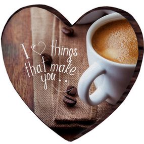 Подушка сердце 3D I like things that make you... 40х40х7,5 см (3DPS_WOL037)